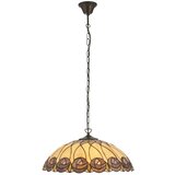 Endon 111985 - Luster na lancu Tiffany HUTCHINSON 3xE27/10W/230V prečnik 50 cm | Eponuda.com