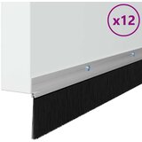  Držač četke za vrata 12 pcs Srebrno 100 cm Aluminijski legura | shoptok.hr