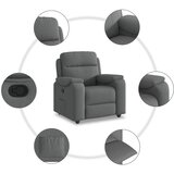  Naslonjač za noge tamnosive tkanine | shoptok.hr