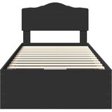  Krevetna konstrukcija Crna 75 x 190 cm Inženjersko Drvo | shoptok.hr