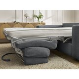 Bobochic Paris Temno siva sedežna garnitura za spanje/raztegljiva iz šenilje 240 cm Hugo – | Shoptok.si