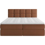 MID.YOU POSTELJA Z VZMETNICO 140 cm x 200 cm , les, tekstil, leseni material opečnato rjava | Shoptok.si