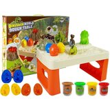  Daisy Miza za Play Dough Dinosavri Jajca Kalup Vulkan z Žarečo Lavo 4 Barve Cene