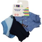 Kika Set čarapa za bebe, 3 komada, Plavi | Eponuda.com