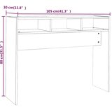  Konzolni stol dimljeni hrast 105x30x80 cm od konstruiranog drva | shoptok.hr