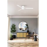 Faro 33828WT-1TW - LED prigušiva ventilator PUNT TUB M LED/18W/230V beo prečnik 132 cm WT +daljinski upravljač | Eponuda.com