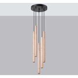  Sollux SL.1270 - Luster na sajli PASTELO 5xG9/8W/230V drvo | Eponuda.com