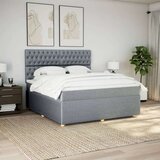  Krevet s oprugama i madracem svjetlosivi 180x200 cm od tkanine | shoptok.hr