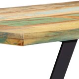  Blagovaonski stol od masivnog obnovljenog drva 120 x 60 x 76 cm | shoptok.hr