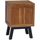  Nočna omarica Naravna 40 x 35 x 55 cm Trden tikov les, (5000107268) | Shoptok.si