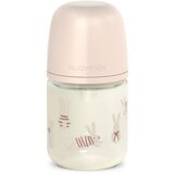 Suavinex Wonderland SX Pro Physiological Anti-Colic Glass steklenička za dojenčke SX PRO +0 SF Pink Bunny 120 ml Slike