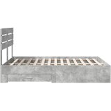  Krevetna konstrukcija s ladicama Betonski sivi 140 x 200 cm | Shoptok.si