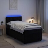  Boxspring krevet s madracem Crna 80 x 200 cm Baršun | shoptok.hr