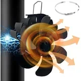 magnetni ventilator za kamin s 6 lopaticami