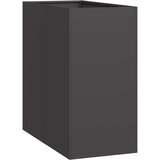 Maison Chic Cvetlični Lonec - Cvetlično korito črn 40x80x80 cm Jeklo, (21789757) | Shoptok.si