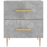  Noćni ormarić boja betona 40 x 35 x 47,5 cm konstruirano drvo | shoptok.hr