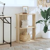 vidaXL Regal za knjige s 3 razine boja hrasta 60x30x80 cm drveni | shoptok.hr