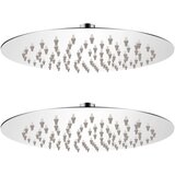vidaXL Glava za nadglavni tuš 2 kosa nerjaveče jeklo Ø 20 cm | Shoptok.si