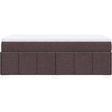  Krevet s oprugama i madracem tamnosmeđi 90 x 200 cm od tkanine | shoptok.hr