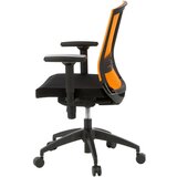 MID.YOU Vrtljiv Stol Porto Base, Črna, Oranžna | Shoptok.si