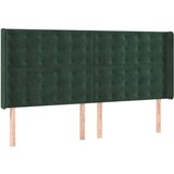 vidaXL Box spring postelja z vzmetnico temno zelena 200x200 | Shoptok.si