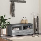  Klupa za hodnik s jastukom Sivi Sonoma 100 x 38 x 46 cm | shoptok.hr