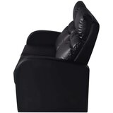  Naslanjač dvosed umetno usnje črne barve, (20764248) | Shoptok.si