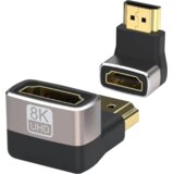 Kettz HA-K908 HDMI adapter, Ugaoni, 90°, 8K Cene