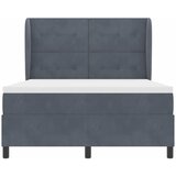 Krevet s opruga kutije Tamno siva 190 x 140 cm Baršun | Eponuda.com