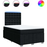 vidaXL Krevet box spring s madracem crni 120 x 190 cm od tkanine | shoptok.hr