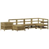  7-dijelni set vrtnih sofa od impregnirane borovine | shoptok.hr