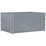  Okviri za palete 3 kom sivi 120 x 80 cm od masivne borovine | shoptok.hr