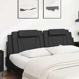  Jastuk za uzglavlje Viana crni 183 cm od umjetne kože | Eponuda.com