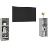 TV ormarići 2 kom boja betona 107x35x37 cm konstruiranog drva | shoptok.hr