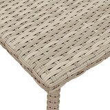 vidaXL vrtni stolić za kavu pravokutni svijetlo sivi 60x40x37 cm | shoptok.hr