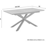 Bessagi Home Raztegljiva Jedilna Miza Fulvio, Barva Oreha | Shoptok.si