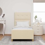  Krevetna konstrukcija s uzglavljem Krema 80 x 200 cm tkanina | shoptok.hr