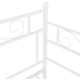  Izvlečni posteljni okvir bel iz kovine 90x200 cm, (20606337) | Shoptok.si