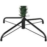vidaXL Umjetna jelka s pantenom i pahuljicama Zelena i bijela 120 cm | shoptok.hr