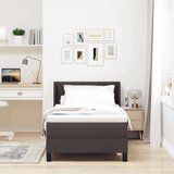  Postelja boxspring z vzmetnico Temno rjava 90 x 190 cm, (5000123936) | Shoptok.si