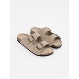 GOODIN Women's leather flip-flops beige | shoptok.hr