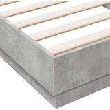  Okvir kreveta boja betona 90x200 cm od konstruiranog drva | shoptok.hr