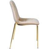 MID.YOU STOL, les, kovina, tekstil rjavosiva | Shoptok.si