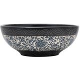 vidaXL Nadpultni umivalnik črn in moder okrogel Φ41x14 cm keramika, (20919187) | Shoptok.si