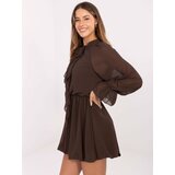 RUE PARIS Dress-MI-SK-A1554.26-brown Cene
