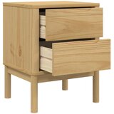  Noćni ormarić FLORO voštano smeđi 45x39x57 cm masivna borovina | shoptok.hr