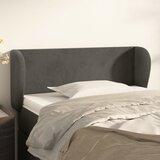 vidaXL Uzglavlje s ušima tamnosivi 93x23x78/88 cm baršunasti Cijene
