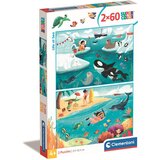 Clementoni Život na moru supercolor 2 u 1 puzzle 2x60 komada - Cijene