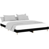 Okvir za krevet crni 150x200 cm konstruirano drvo | shoptok.hr