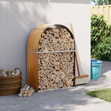 vidaXL Držač za cjepanice svjetlosmeđi 80x45x120 cm pocinčani čelik | shoptok.hr